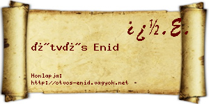 Ötvös Enid névjegykártya